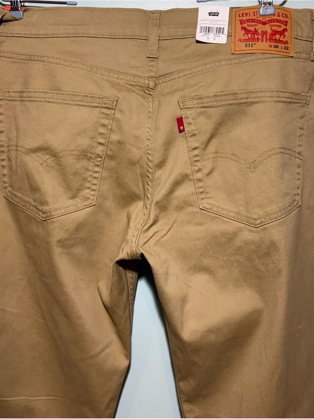 Men's Khaki Levi’s 511 Khaki Pants - Slim Fit